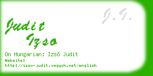 judit izso business card